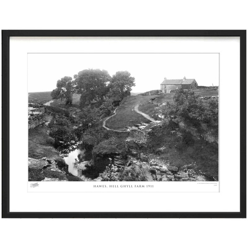 Hawes, Hell Ghyll Farm 1911 - Single Picture Frame Print, 40cm H x 50cm W x 2.3cm D
