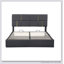 Lit plateforme tapissier avec système de rangement hydraulique-653891027