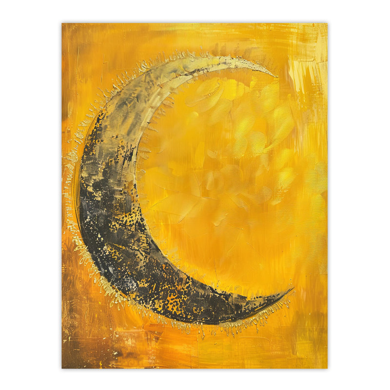 Crescent Moon Moonlight Tassels Wall Art Print