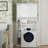 Over-The-Toilet Bathroom Storage Cabinet With Adjustable Shelf, Double Doors & Open Shelves