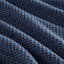 Couverture légère et respirante en coton indigo à tissage gaufré (taille simple).-79727694-79727699