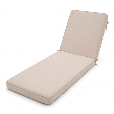 Outdoor Chaise Lounge Cushion - Waterproof, Weather-Resistant, Patio Furniture Replacement