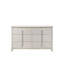Commode finition perle blanche