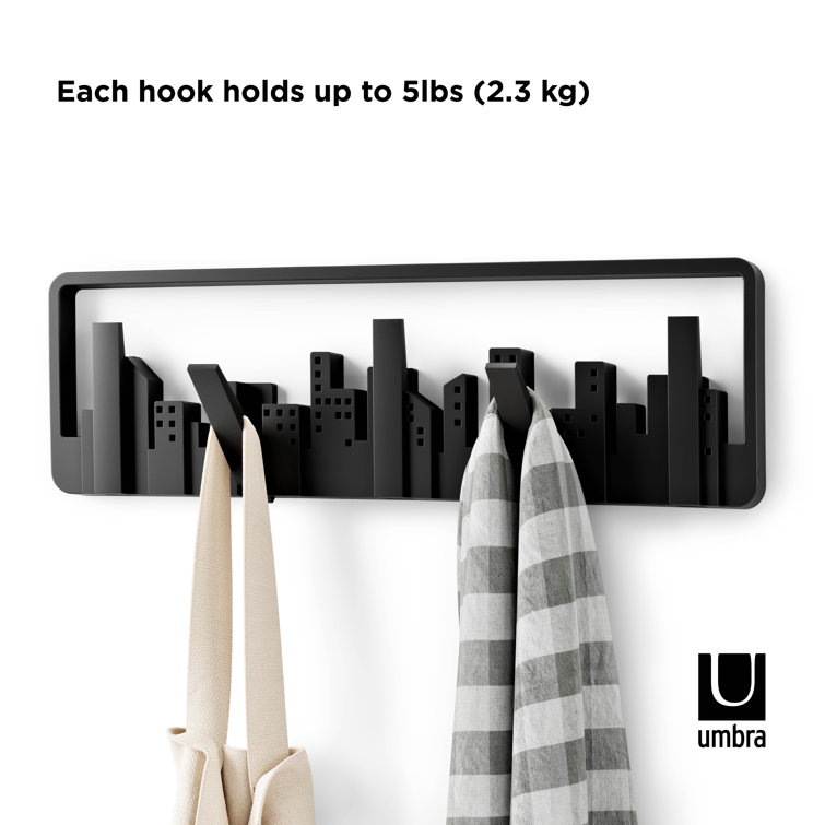 Umbra Skyline Plastic Wall 5 - Hook Coat Rack & Reviews