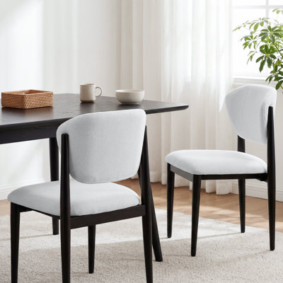 Flora Upholstered  Solid Wood Dining Chair