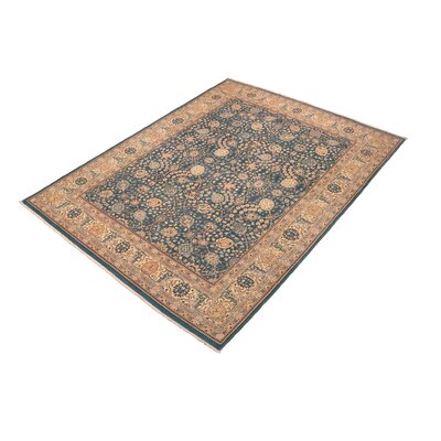 Abagail Oriental Handmade Hand-Knotted Rectangle 8' x 9'10'' Wool Area Rug in Blue -  Isabelline, 109B5CBBD1094B54AFC1CAA4402EC7BA