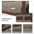 MBY 3 Piece Patio Outdoor Aluminum Swivel Rocking Chair with Coffee Table and 6" Thickened Cushions, All Weather Outdoor Furniture Chairs for Garden, Poolside, Deck-Brown-1709994917
