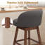 Tabouret de bar pivotant moderne rembourré Detweiler-136839862-138212821