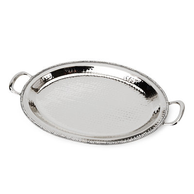 Ebern Designs Gothia Stainless Steel Platter