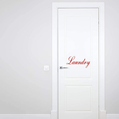 Text & Numbers Non-Wall Damaging Door Decal