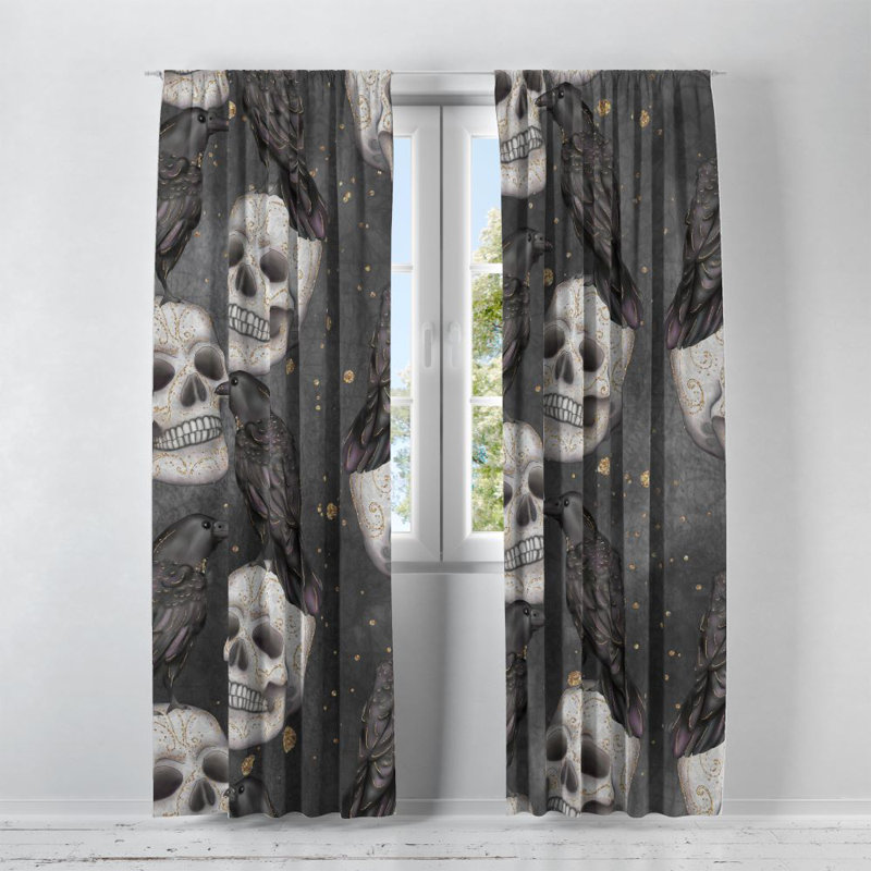Panneaux de rideaux géométriques semi-transparents, l 40 po x L 82 po
