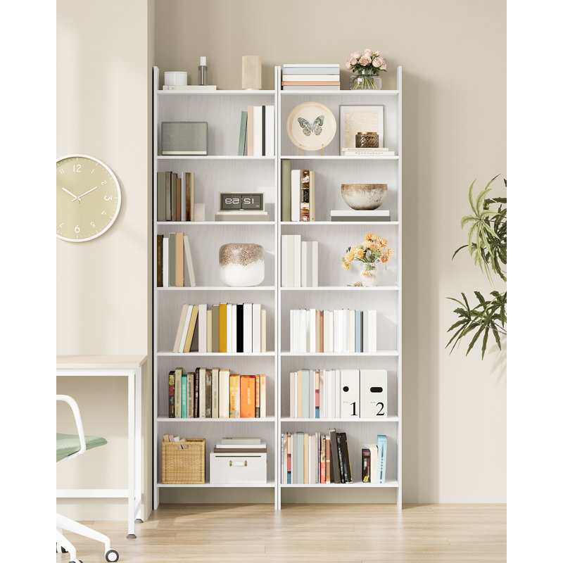 Bookcase, 5/6/7 tier Bookshelf, Black Bookcases Free Standing with Shelf Unit, Home Decor Furniture for Living Room, Home Office, Bedroom, Study
