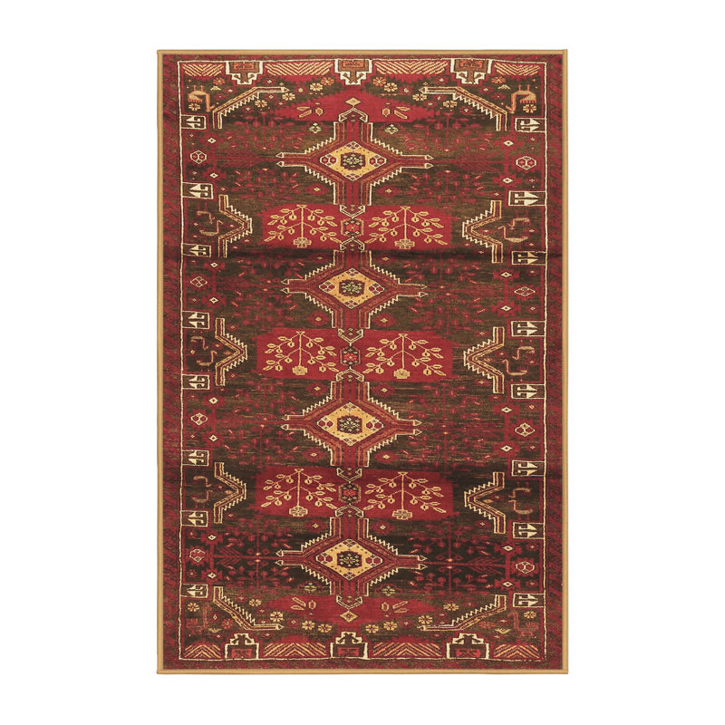 Tapis brun traditionnel Traditional 4091, Rectangle 8 pi x 10 pi