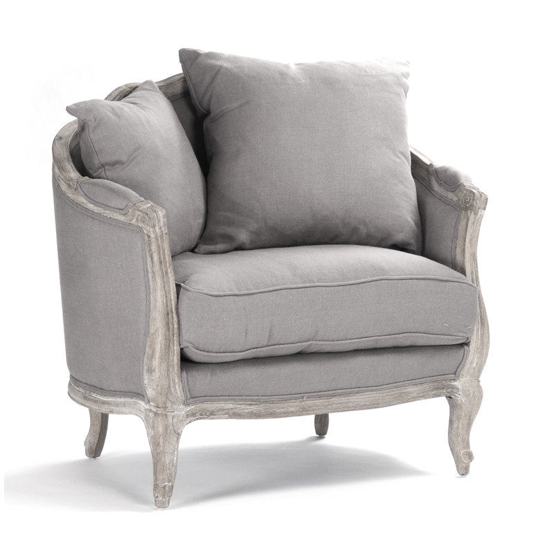 Maison Linen Armchair, Aubergine