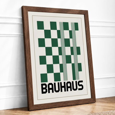 Bauhaus Fragmentation Geometric - Framed Print
