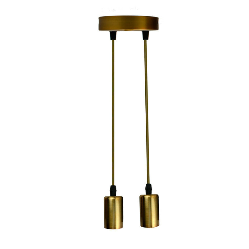 Ringling 2 - Light Gold Cluster Pendant