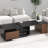 Austrinus Living Room Expandable Coffee Table - Black, 2 Drawers, Rectangular, Black For Area Storage Rectangular