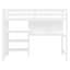 Lit mezzanine en bois avec tablettes-759835581