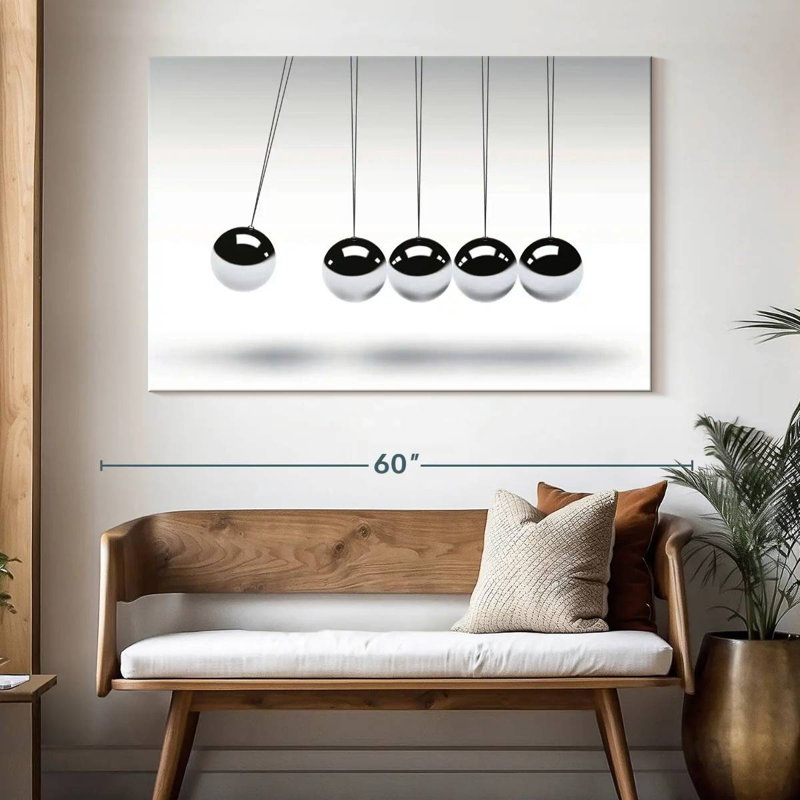 Keiri Newton's Cradle Device, 34" H x 51" W