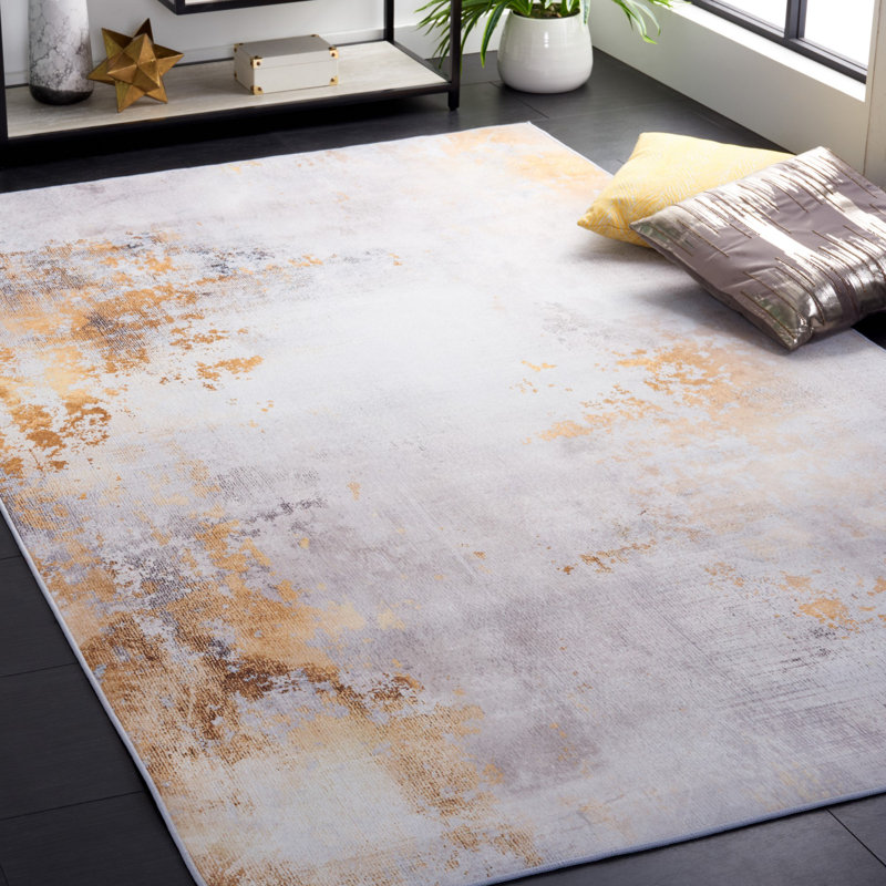 Tacoma Performance Machine Washable Abstract Rug, Rectangle 5' x 8'