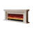White Solid Wood TV Cabinet Heating Fireplace-1808623212-1808623209