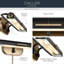 Applique murale 2 lumières 29,25 po Caillier en noir-610629692-610629695