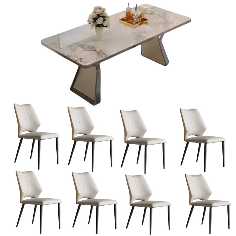 Ensemble de table de salle à manger moderne et simple L 70,86 po x l 33,46 po
