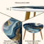 Ensemble de 2 tables basses gigognes Triangle