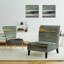 Fauteuil de chambre rembourré Glamour Morning Fog II - Modern Glam