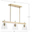 Lustre linéaire à trois lumières pour îlot de style traditionnel-82416887