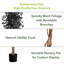 Ficus artificiel noir d'Halloween avec tronc naturel-1771744910