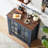 Farmhouse Sideboard Buffet Cabinet with 2 Glass Doors, Adjustable Shelves, Engineered Wood Coffee Bar Console Table-1810899855-1811895715-1810899853