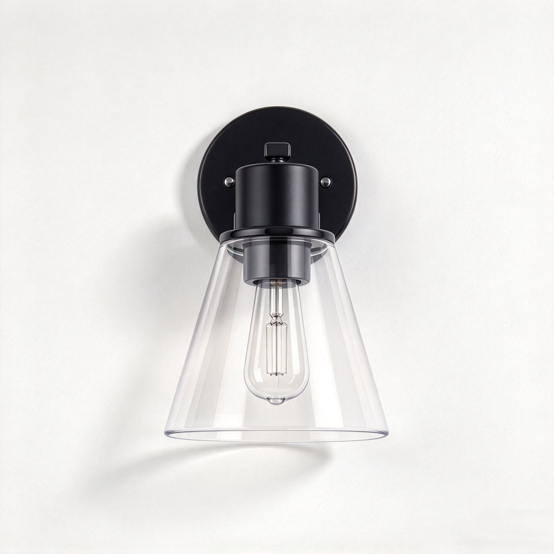 1 - Light LED Vanity Light, Matte Black