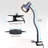 O’Bright LED Clip-On Light Desk, Dimmable LED Desk Lamp With Metal Clamp, 5W LED, Silver-1317465035