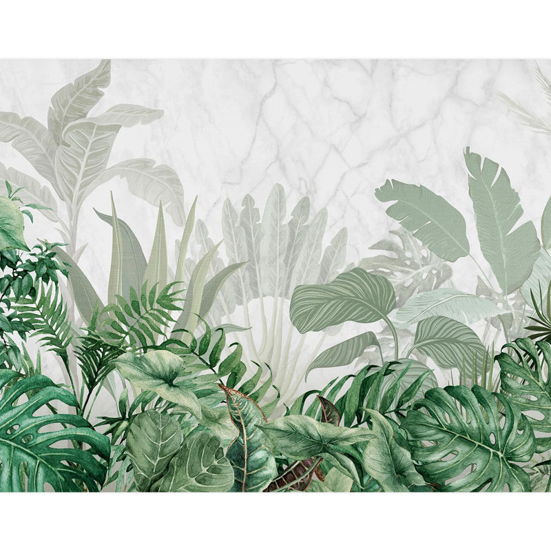 Bordure florale pelez et collez, L 132 po x l 168 po