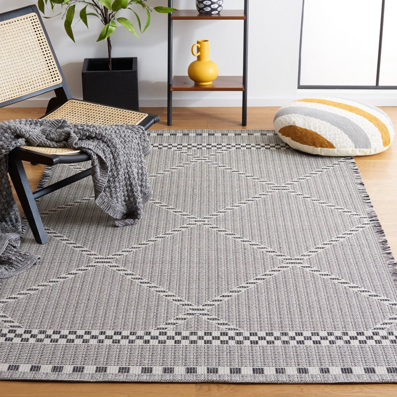 Tapis tissé à la machine Belniak, Rectangle 6 pi 4 po x 9 pi 6 po