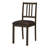 Dining Chair, Side, Upholstered, Kitchen, Dining Room, Pu Leather Look, Wood Legs, Brown