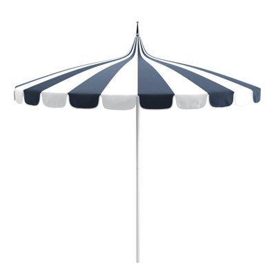 Tayeko Striped Scalloped Market Umbrella