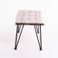 Table basse de style industriel avec plateau en bois et fer 18 po x 43 po 18 po, style industriel