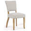 Chaise de salle à manger rembourrée Mid-Century, chaise d'appoint avec coussin épais, pieds en bois massif-25961034