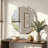 Beveled Frameless Round  Wall Mirror Bathroom Vanity Mirror-2008049261