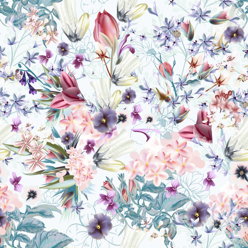 Peel & Stick Floral Wall Mural