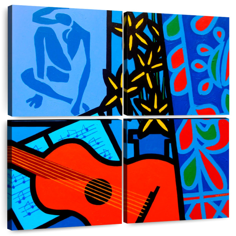 Abarca nature morte avec Matisse II, H 26 po x l 26 po