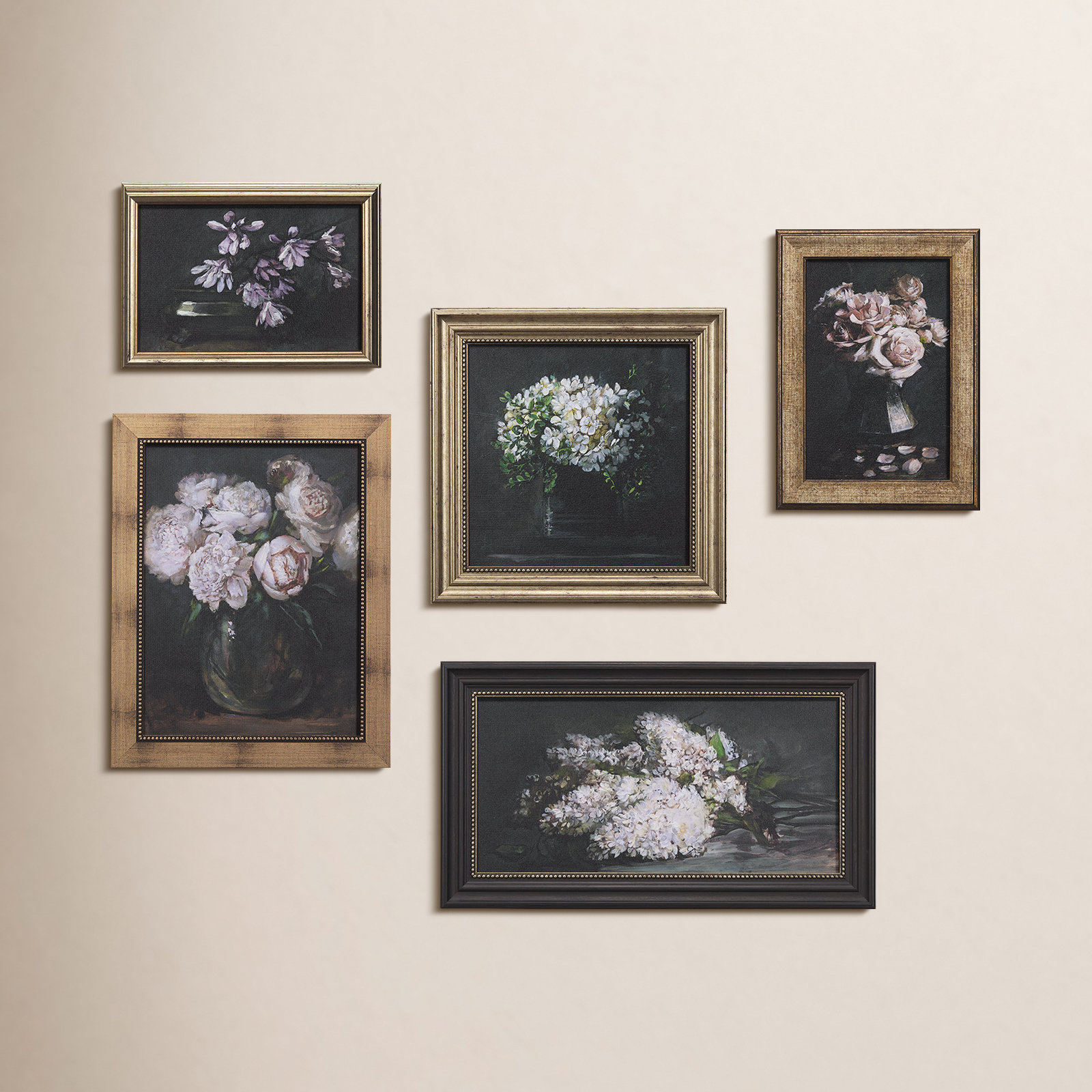 Still life flowers I by Natali a Hand Embelished Textured Framed Art Print
