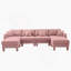 Canapé modulaire en U à 4 places Boucle Fabric Coque-1359638673