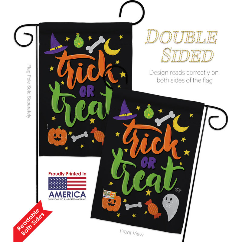Adorable ensemble de drapeaux en polyester 19 x 13 po
