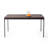 Modern Rectangular 59” Dining Table with Metal Frame for Dining, Meetings, and Workspaces
