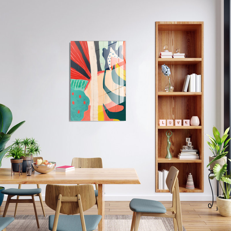 Peinture décorative en verre trempé, H 17,7 po x l 11,8 po x P 1 po