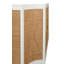 Two Door Decorative Rattan Overlay Cabinet With Curved Ends Painted-2094941232