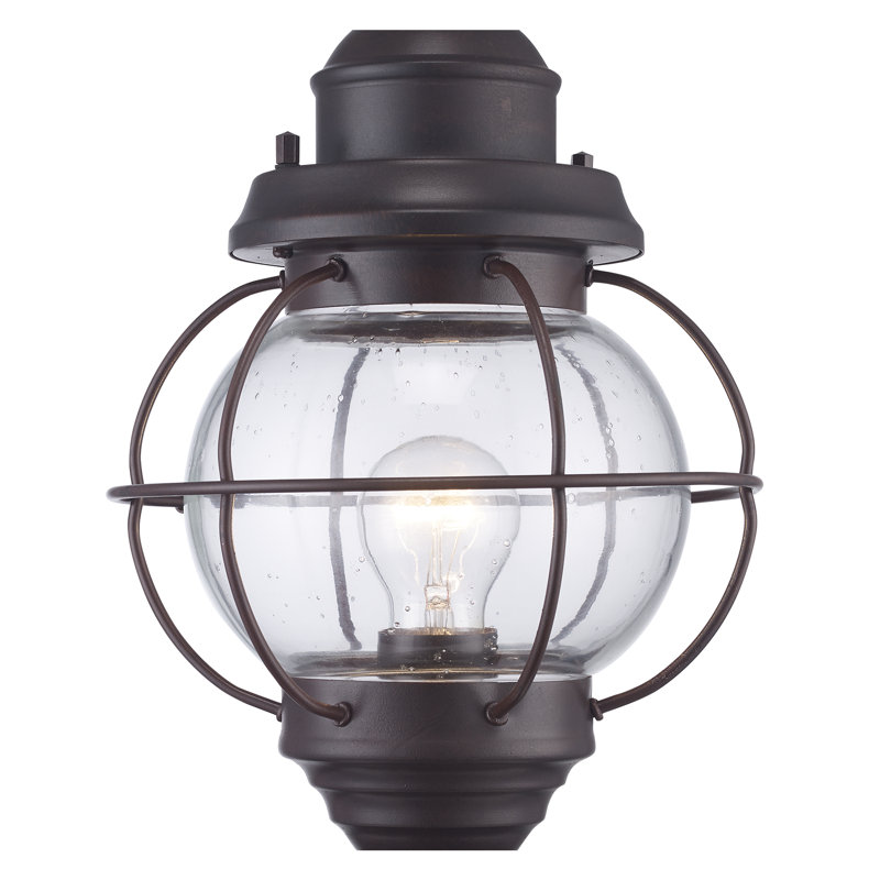 Tête de lanterne 1 lumière Basham, Bronze rustique, H 15 po x l 9 po